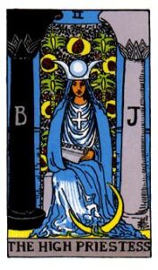 The High Priestess tarot card