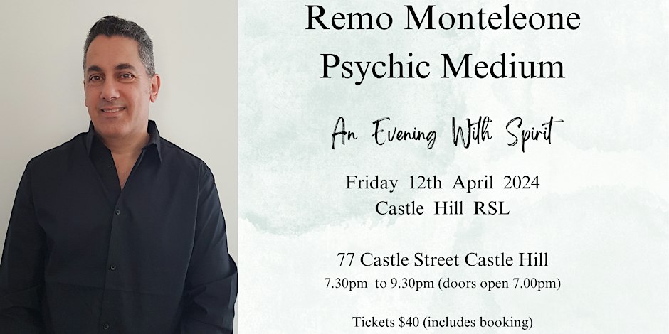 Remo Monteleone Psychic Medium – An Evening With Spirit